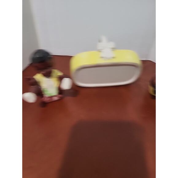 Vintage 1950's Americana Salt & Pepper Girl + Boy in Basket Betsons Japan - Picture 10 of 15